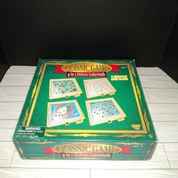 Manley Classic Game 4 in 1 Deluxe Labyrinth Four Different Skill Levels - Picture 8 of 9